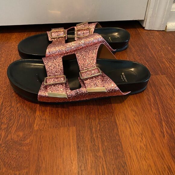 Givenchy Swiss glitter Double Buckle Sandals- Birkenstocks - Picture 5 of 9